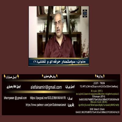 سیاستمدار حرفه ای و تفننی(۶)