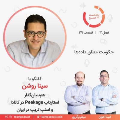 ۳۹-۳: حکومت مطلق داده‌ها (مهمان: روشن - Peekage و اسنپ تریپ)