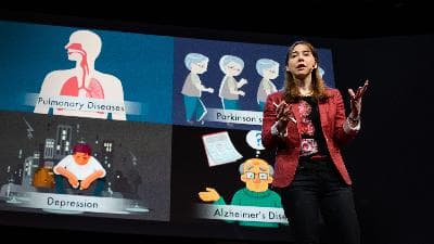 A new way to monitor vital signs (that can see through walls) | Dina Katabi
