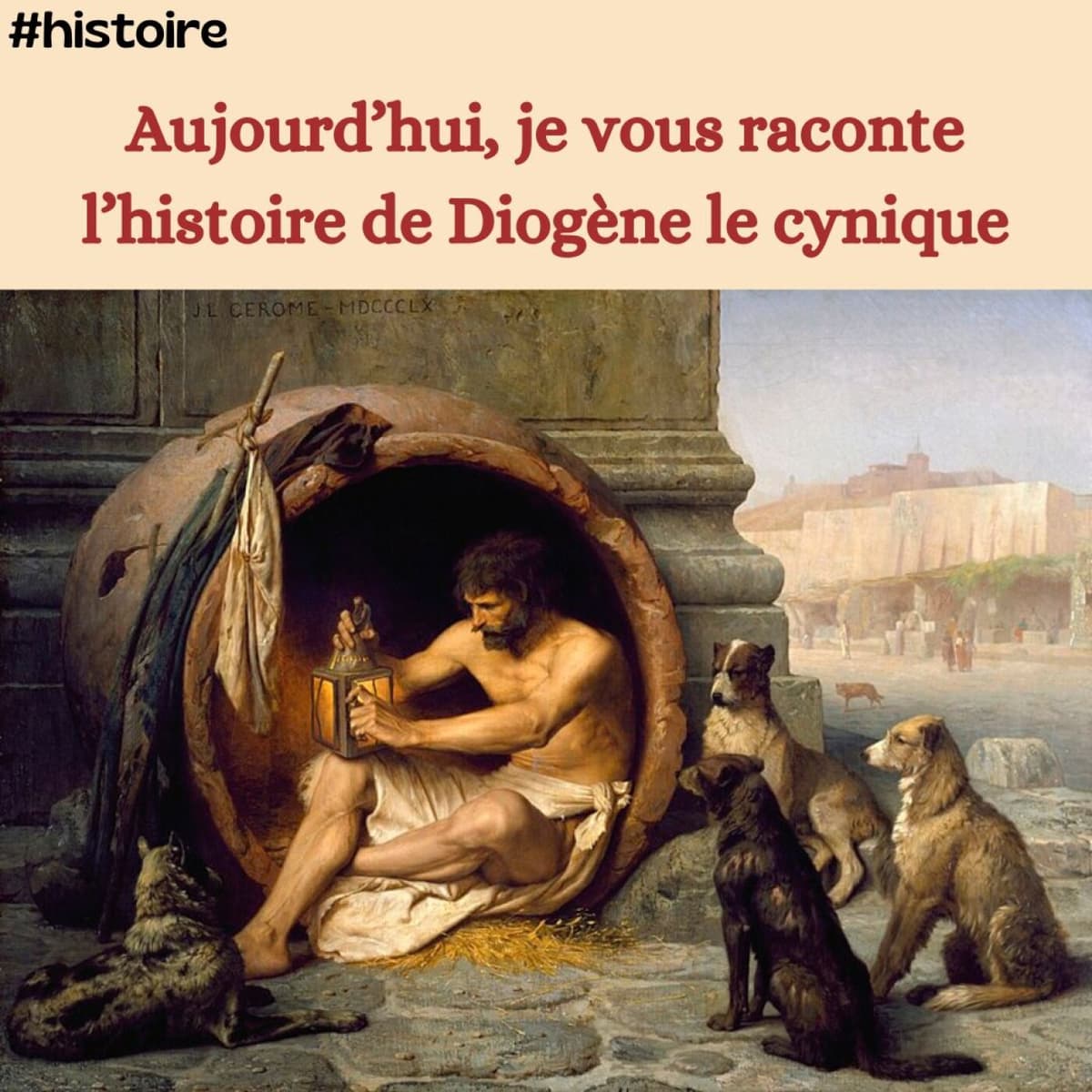 L'histoire de Diogène le cynique