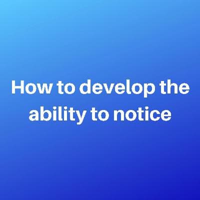How Do We Develop The Ability To Notice In A New Language